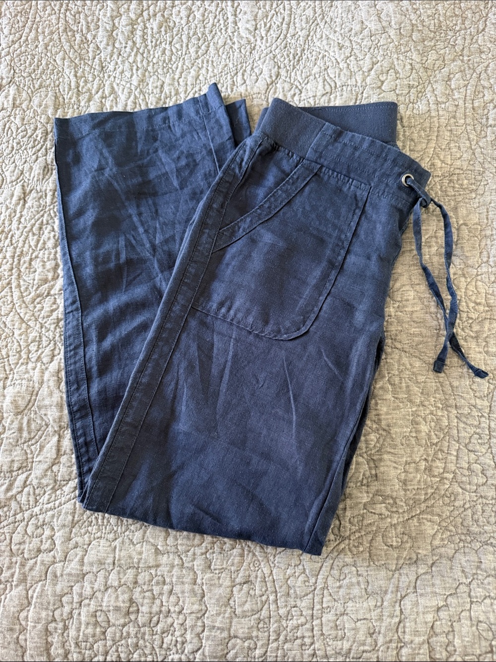 Athleta Drawstring Linen Pant